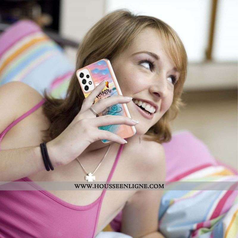 Coque Samsung Galaxy A53 5G Never Stop Dreaming Papillons