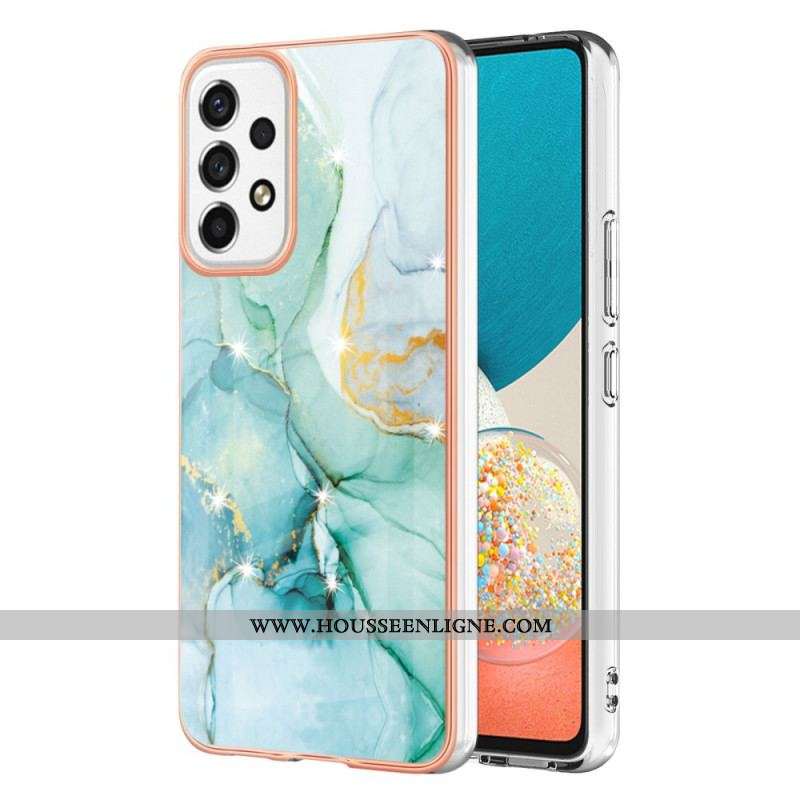 Coque Samsung Galaxy A53 5G Silicone Flexible Marbre