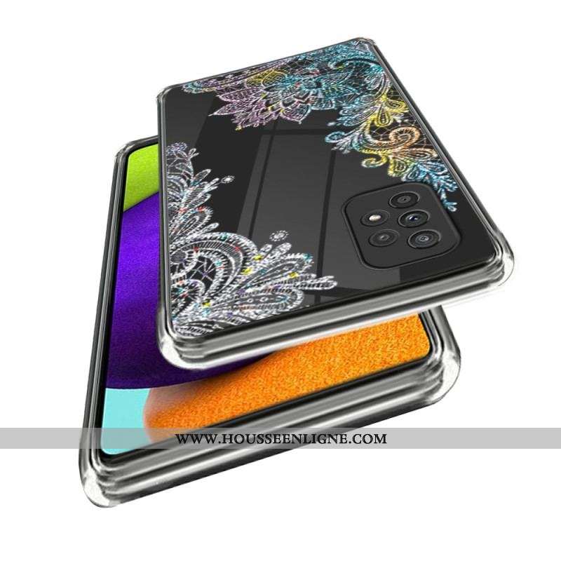 Coque Samsung Galaxy A53 5G Transparente Dentelle Mandala