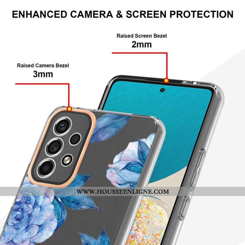 Coque Samsung Galaxy A53 5G Transparente Florale