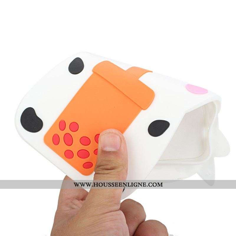 Coque Samsung Galaxy A53 5G Vache 3D à Lanière