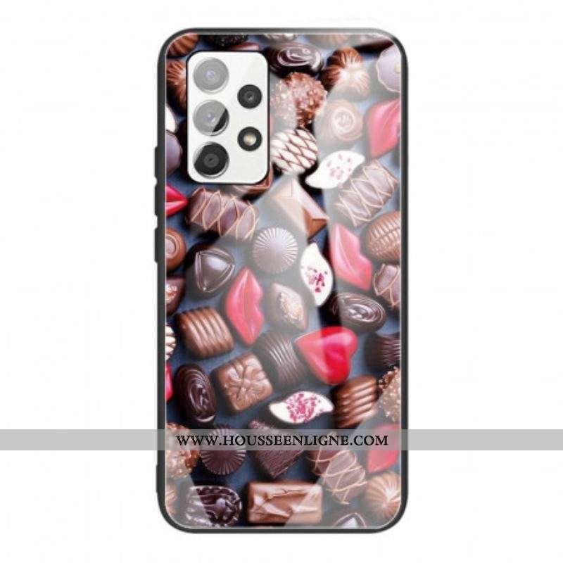 Coque Samsung Galaxy A53 5G Verre Trempé Chocolats