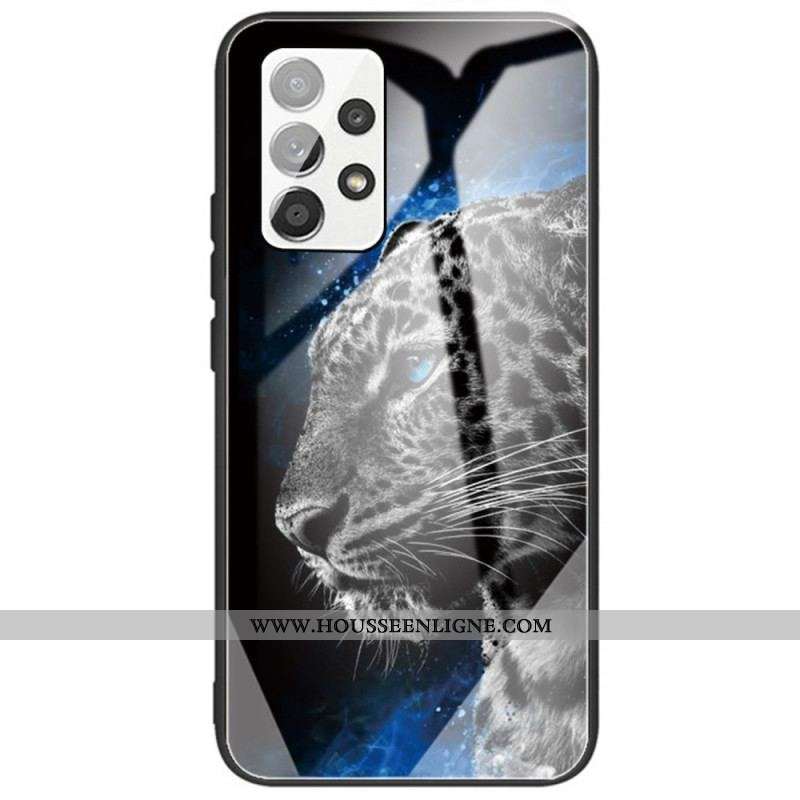 Coque Samsung Galaxy A53 5G Verre Trempé Face de Félin