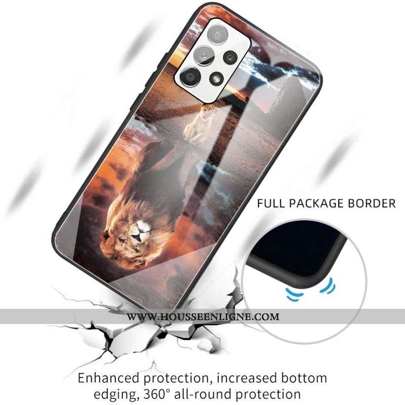 Coque Samsung Galaxy A53 5G Verre Trempé Rêve de Lionceau