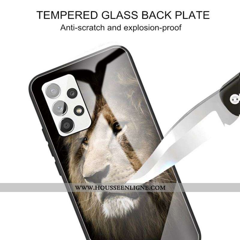 Coque Samsung Galaxy A53 5G Verre Trempé Tête de Lion