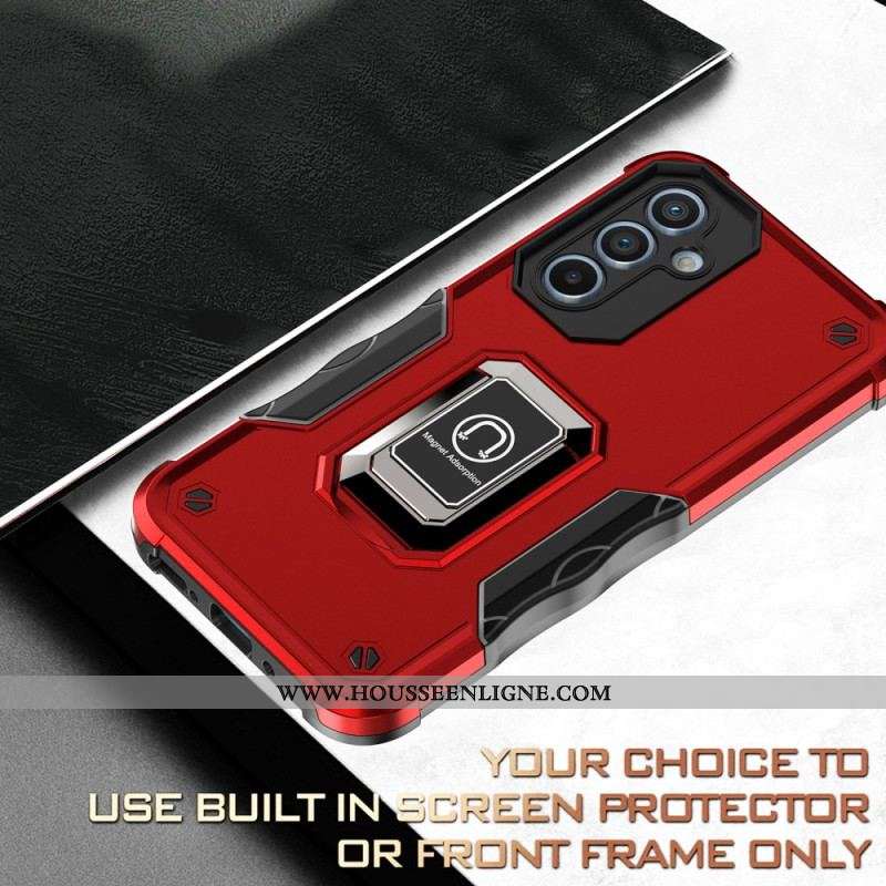 Coque Samsung Galaxy A54 5G Anneau-Support Métal