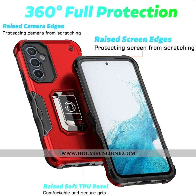 Coque Samsung Galaxy A54 5G Anneau-Support Métal
