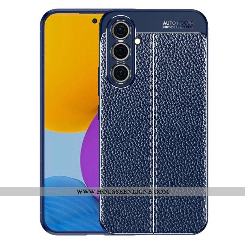 Coque Samsung Galaxy A54 5G Effet Cuir Litchi Double Line