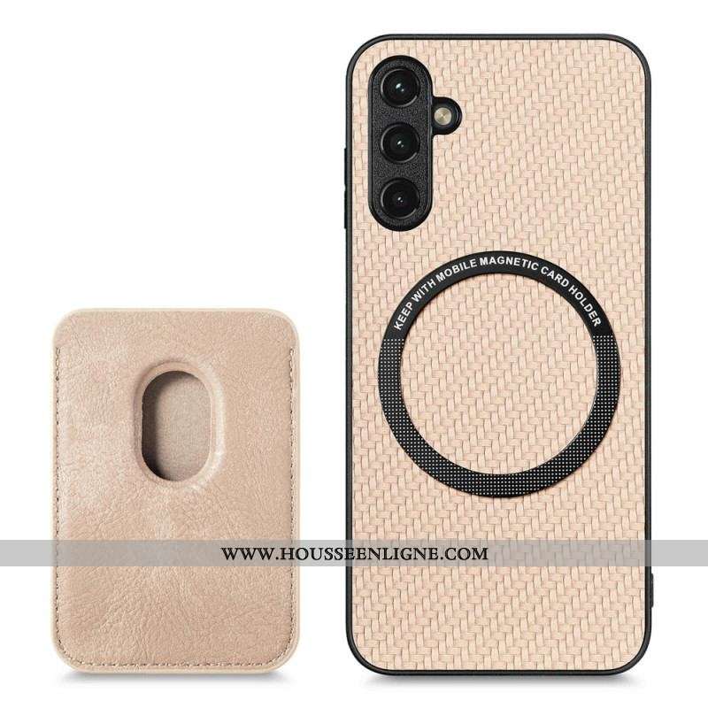 Coque Samsung Galaxy A54 5G Fibre Carbone Porte-Cartes