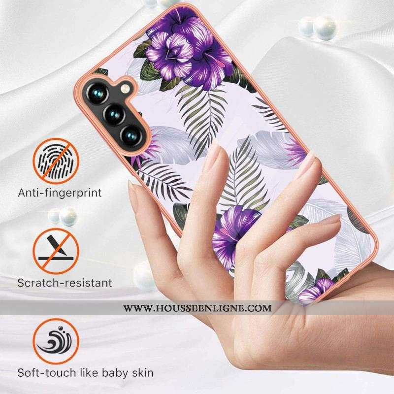 Coque Samsung Galaxy A54 5G Marbrée Florale