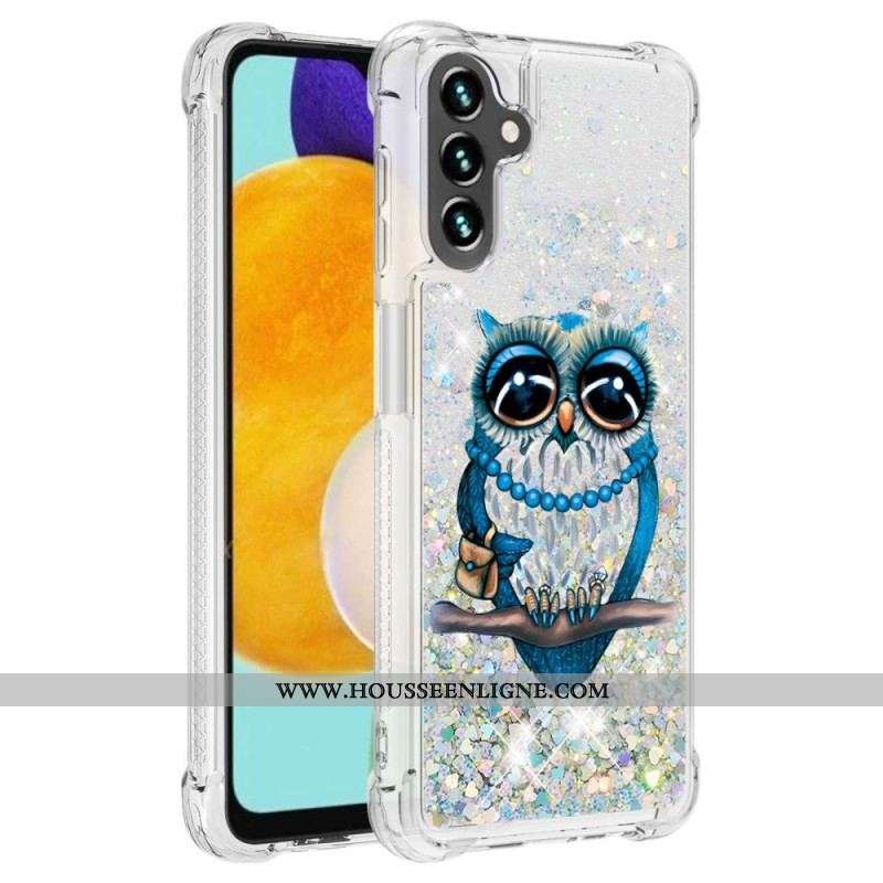 Coque Samsung Galaxy A54 5G Paillettes Miss Hibou