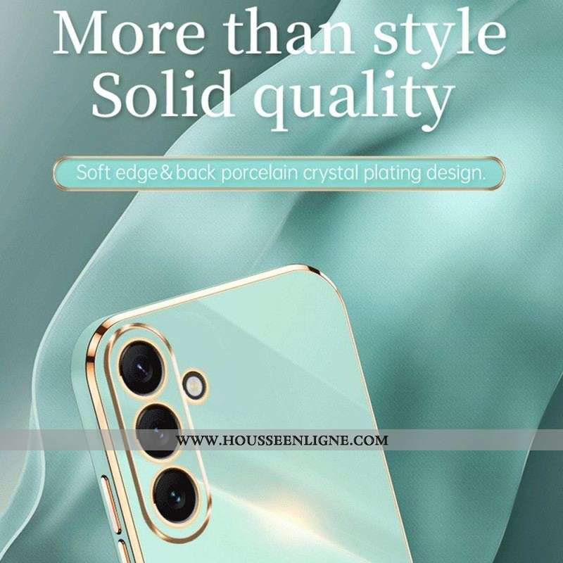 Coque Samsung Galaxy A54 5G Silicone Rebords Dorés