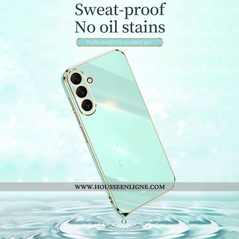 Coque Samsung Galaxy A54 5G Silicone Rebords Dorés