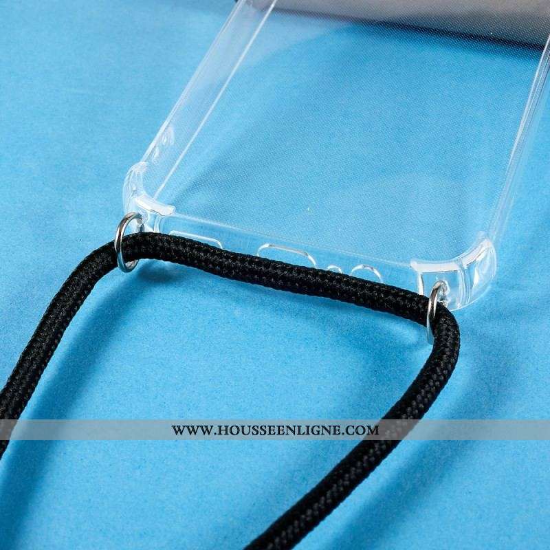 Coque Samsung Galaxy A54 5G Transparente avec Cordon