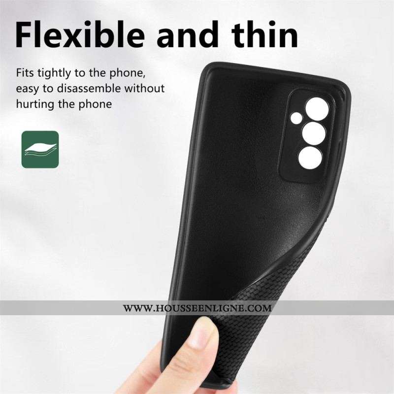 Coque Samsung Galaxy M13 Fibre Carbone Coins Renforcés