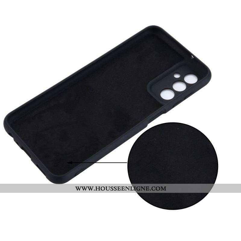 Coque Samsung Galaxy M13 Silicone Liquide avec Lanière