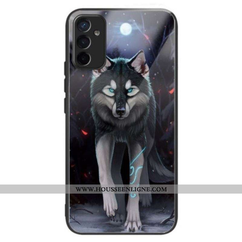Coque Samsung Galaxy M13 Verre Trempé Loup