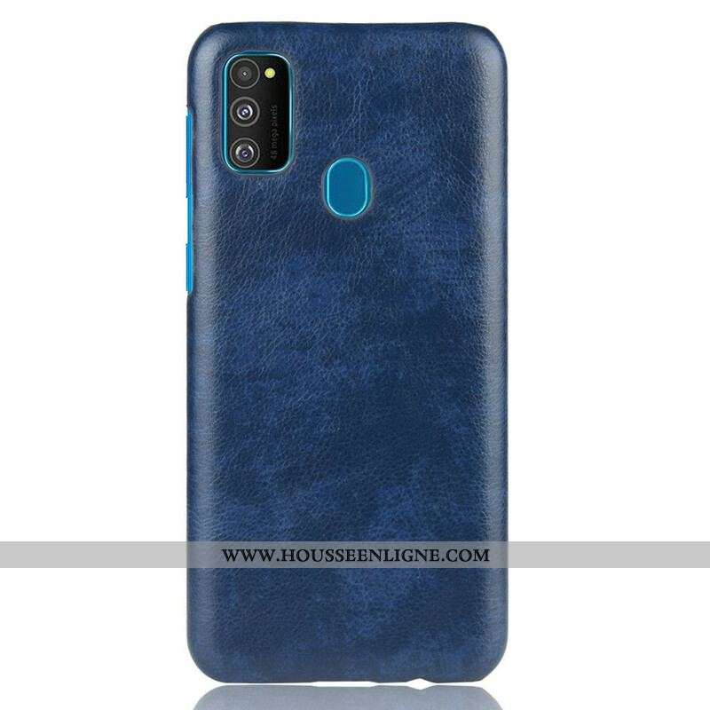 Coque Samsung Galaxy M21 Effet Cuir Litchi