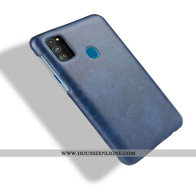 Coque Samsung Galaxy M21 Effet Cuir Litchi