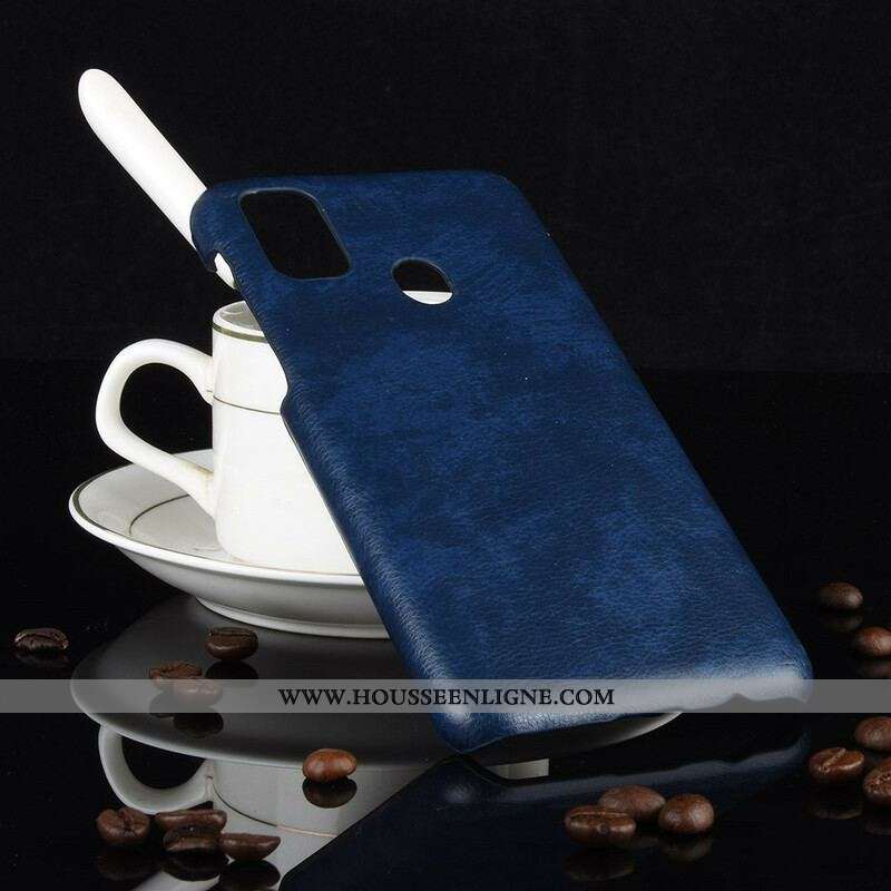 Coque Samsung Galaxy M21 Effet Cuir Litchi