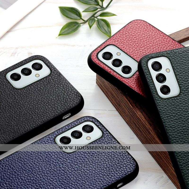 Coque Samsung Galaxy M23 5G Cuir Litchi Véritable