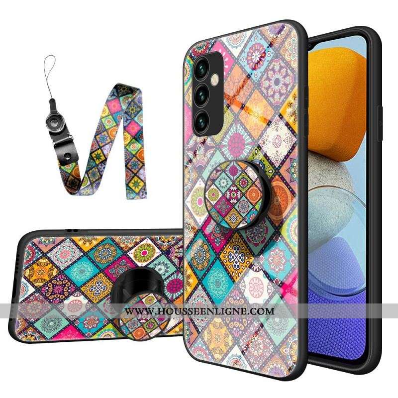 Coque Samsung Galaxy M23 5G Support Magnétique Patchwork