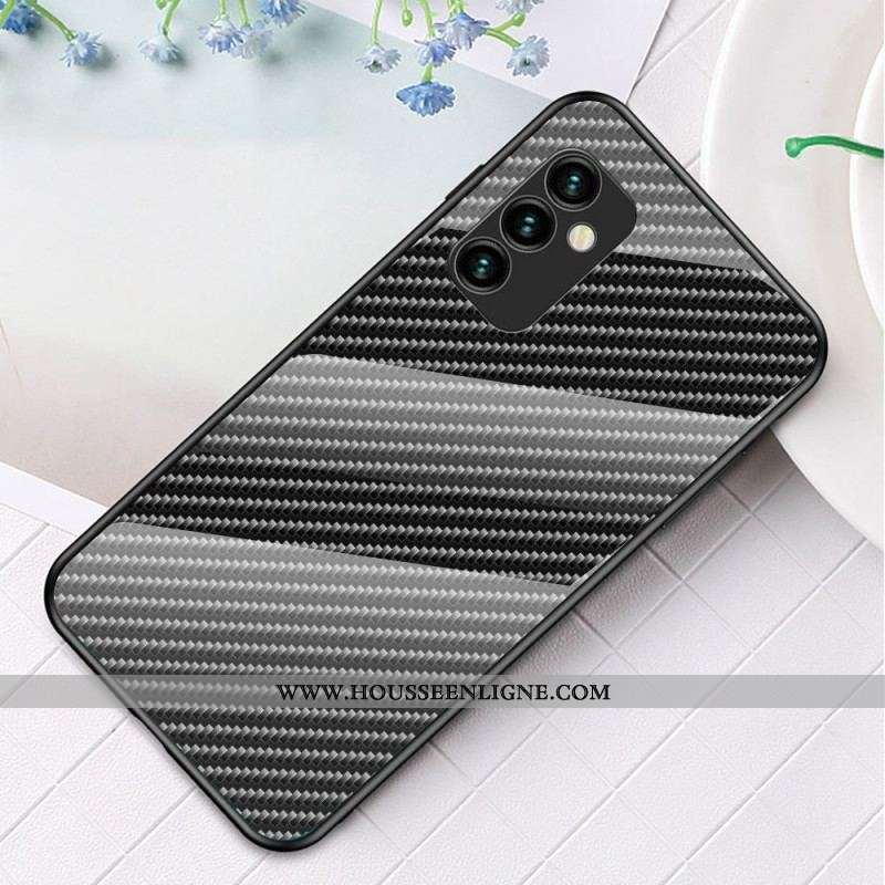Coque Samsung Galaxy M23 5G Verre Trempé Fibre Carbone
