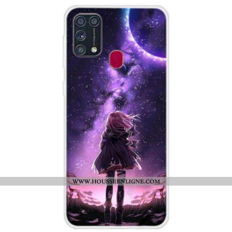 Coque Samsung Galaxy M31 Pleine Lune Magique