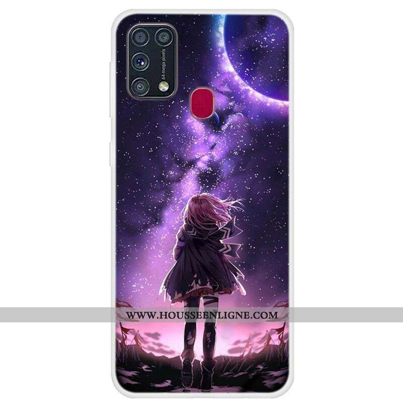 Coque Samsung Galaxy M31 Pleine Lune Magique