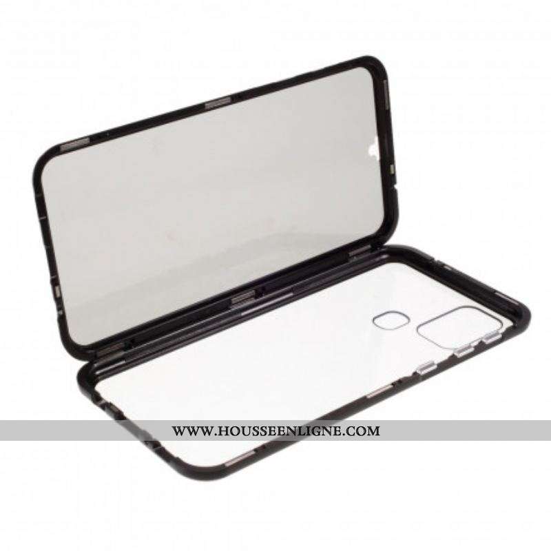 Coque Samsung Galaxy M31 Rebords Métal et Verre Trempé
