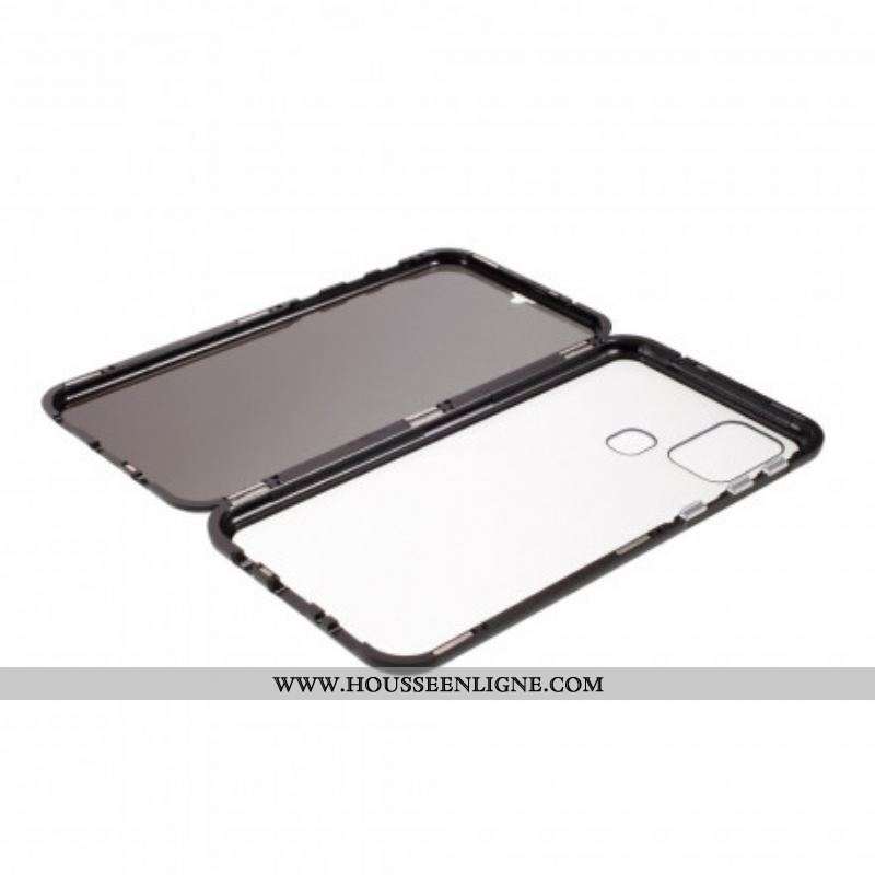 Coque Samsung Galaxy M31 Rebords Métal et Verre Trempé