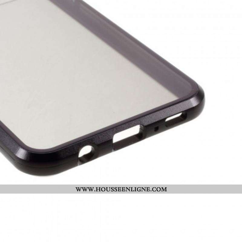 Coque Samsung Galaxy M31 Rebords Métal et Verre Trempé