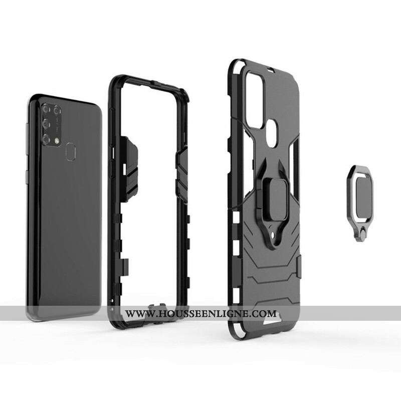 Coque Samsung Galaxy M31 Ring Résistante