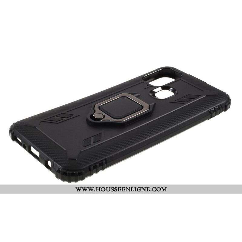 Coque Samsung Galaxy M31 Ring et Fibre Carbone