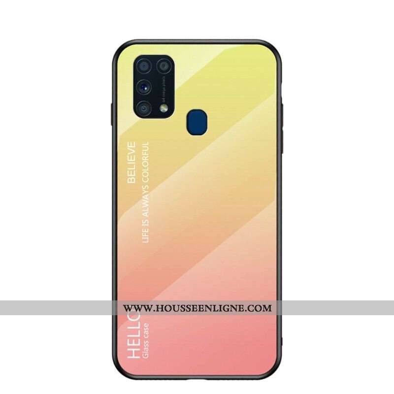 Coque Samsung Galaxy M31 Verre Trempé Hello