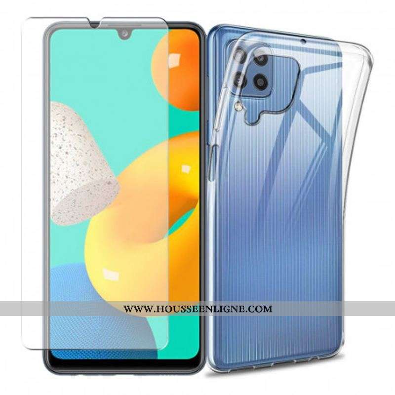 Coque Samsung Galaxy M32 Combo Coque et Verre trempée Écran