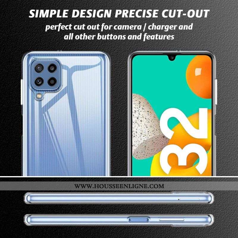 Coque Samsung Galaxy M32 Combo Coque et Verre trempée Écran
