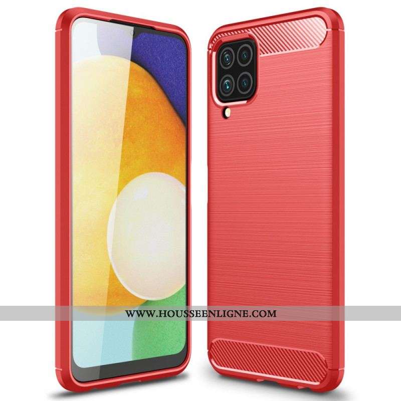 Coque Samsung Galaxy M32 Fibre Carbone Brossée