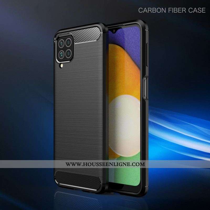 Coque Samsung Galaxy M32 Fibre Carbone Brossée