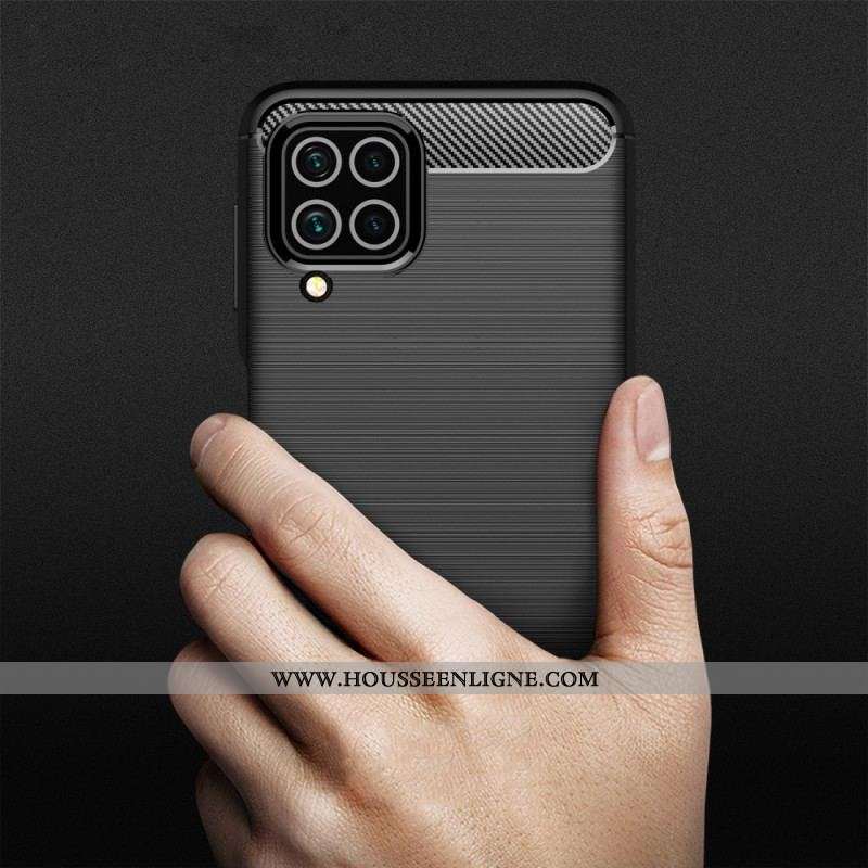 Coque Samsung Galaxy M32 Fibre Carbone Brossée
