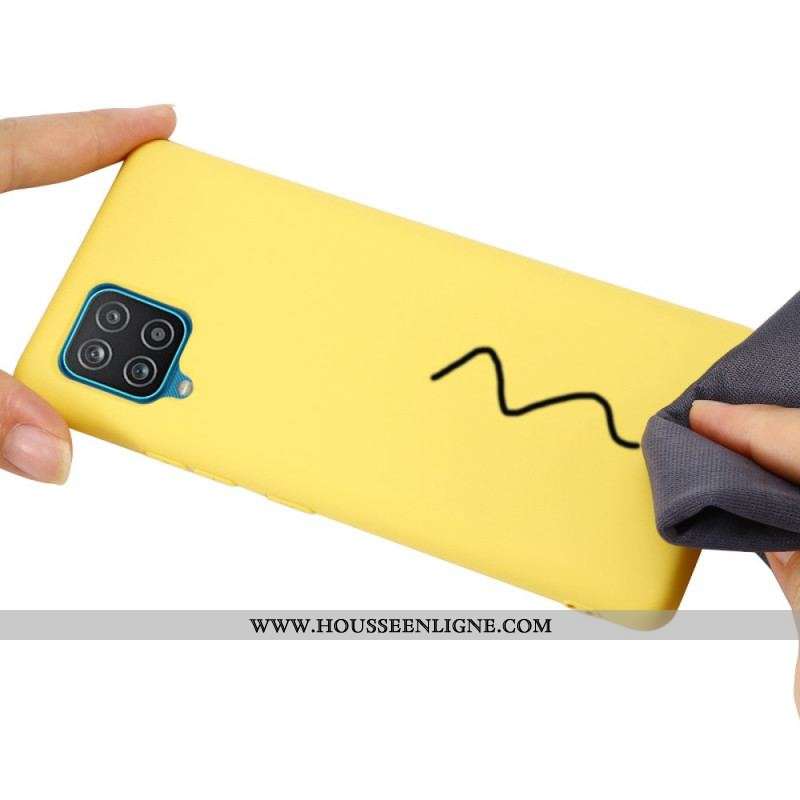 Coque Samsung Galaxy M32 Silicone Liquide avec Lanière