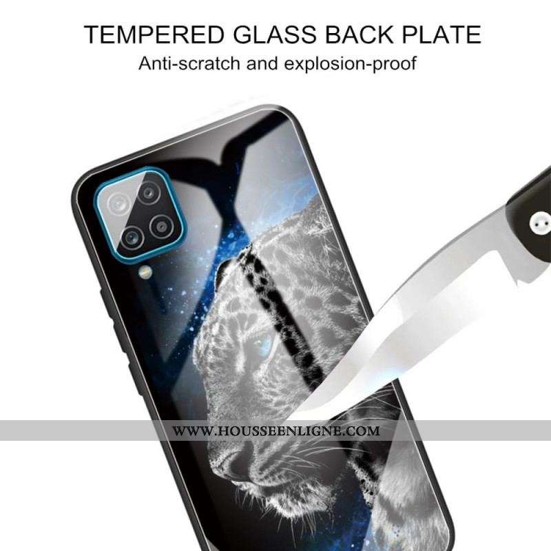 Coque Samsung Galaxy M32 Verre Trempé Face de Félin