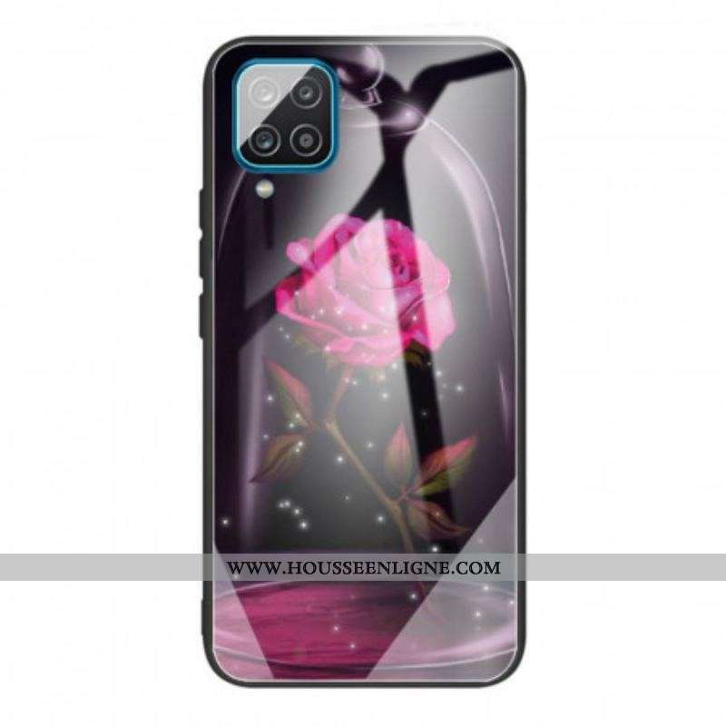 Coque Samsung Galaxy M32 Verre Trempé Rose Magique