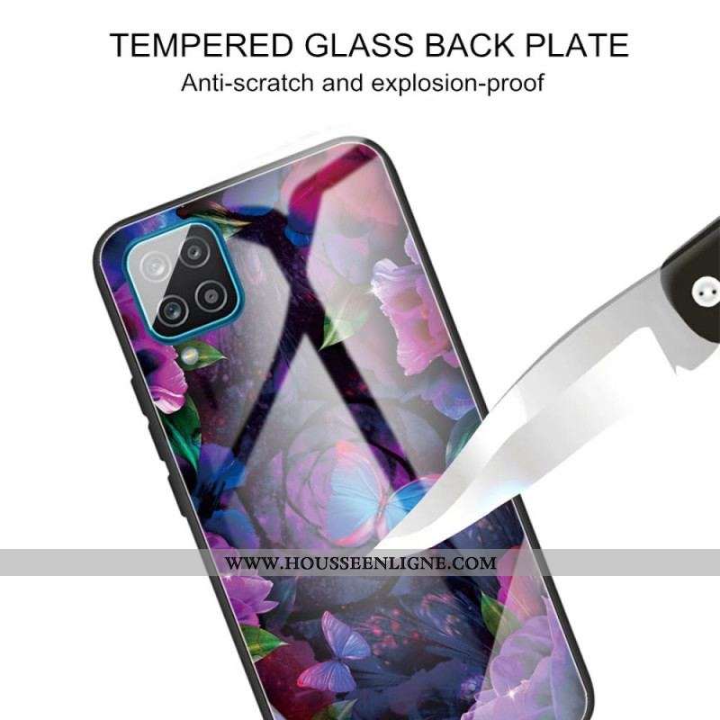 Coque Samsung Galaxy M32 Verre Trempé Variation Papillons