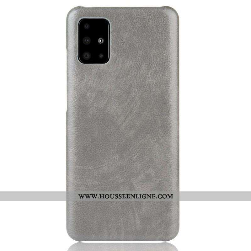 Coque Samsung Galaxy M51 Effet Cuir Litchi