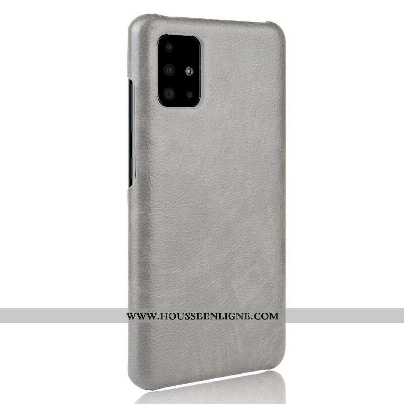 Coque Samsung Galaxy M51 Effet Cuir Litchi
