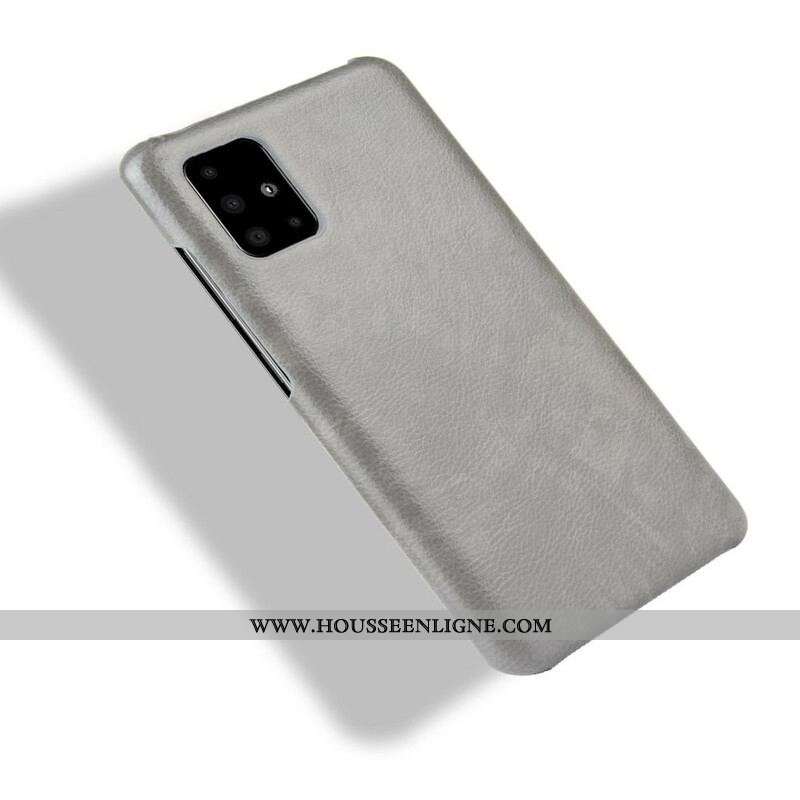 Coque Samsung Galaxy M51 Effet Cuir Litchi