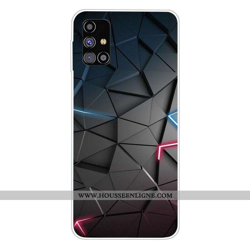 Coque Samsung Galaxy M51 Flexible Géométrie