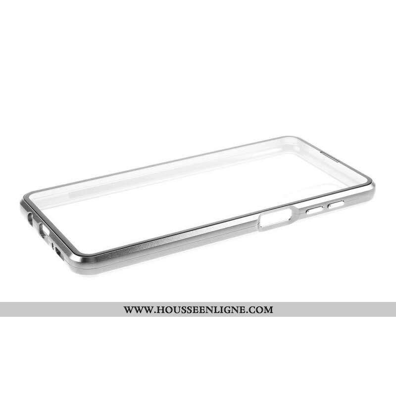 Coque Samsung Galaxy M51 Rebords Métal et Verre Trempé