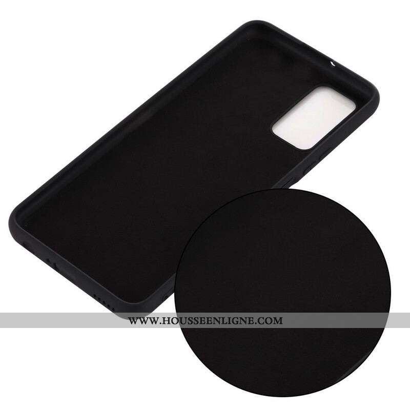 Coque Samsung Galaxy M51 Silicone Liquide avec Lanière